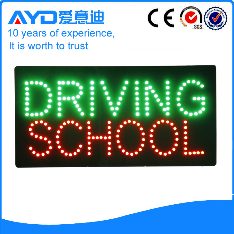 AYD LED Driving School Sign