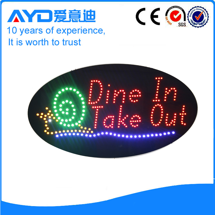 AYD LED Dine In&Take Out Sign