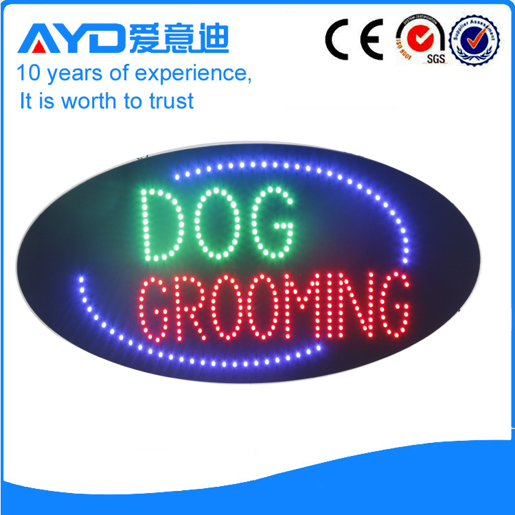 AYD Good Price LED Dog Grooming Sign