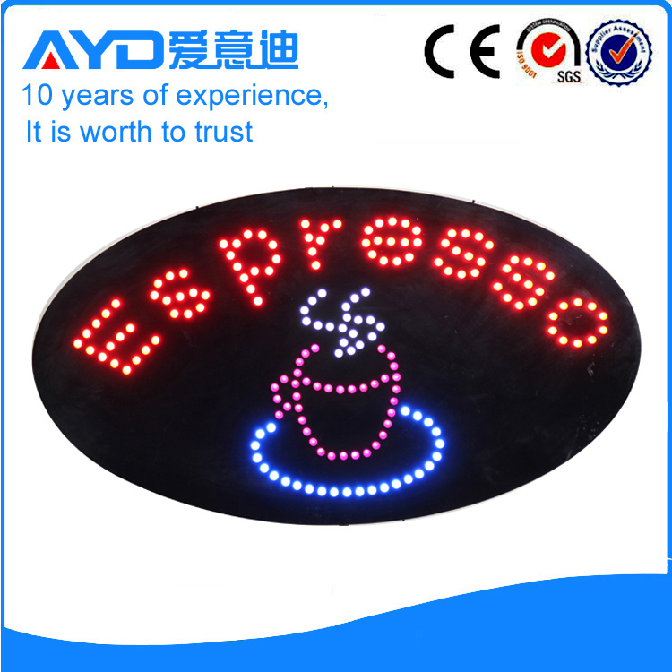 AYD Good Price LED Espresso Sign