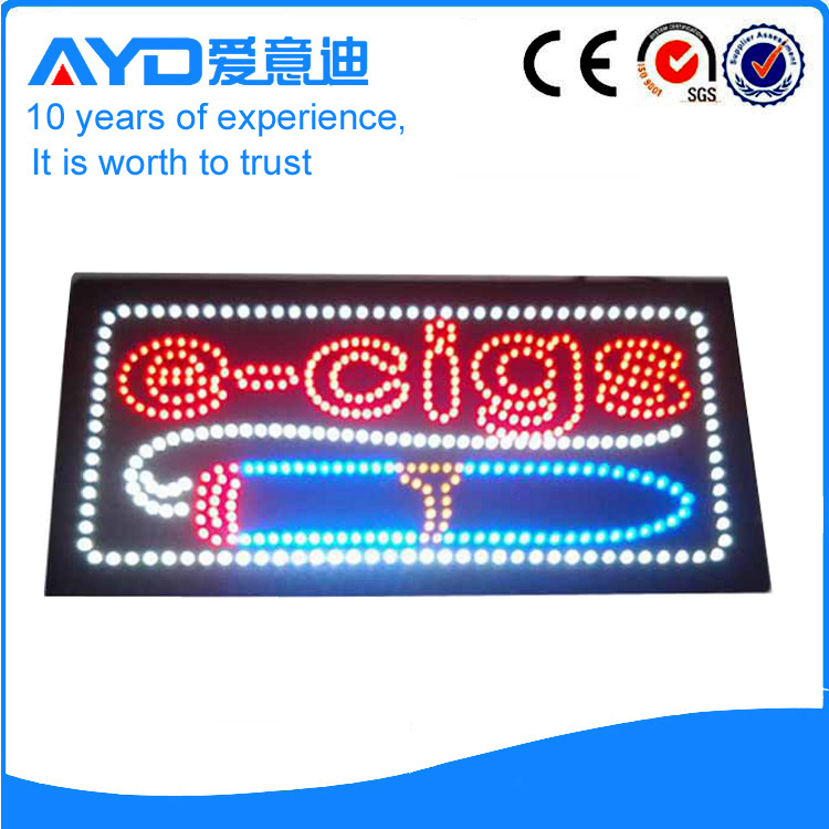 AYD Good Price LED E-Cigs Sign