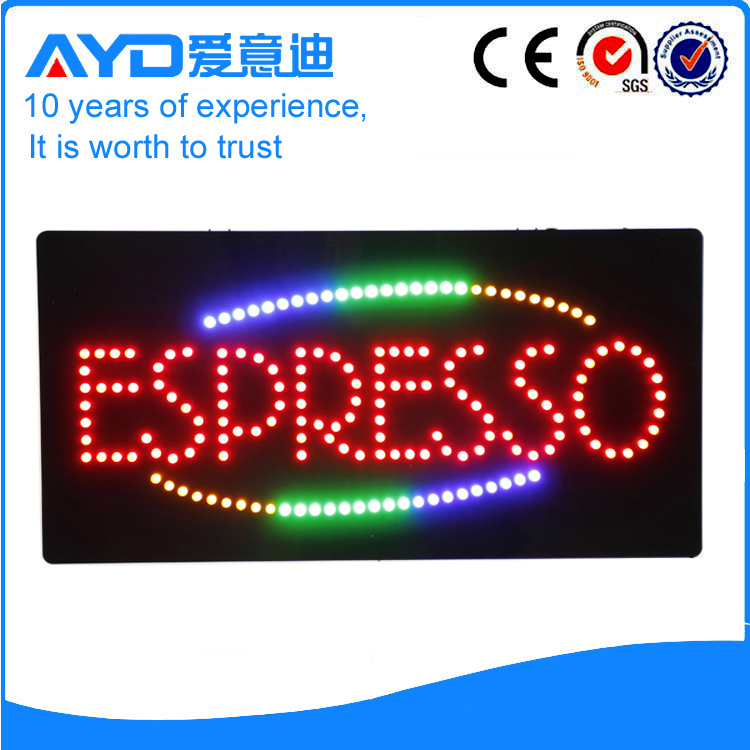 AYD Good Price LED Espresso Sign