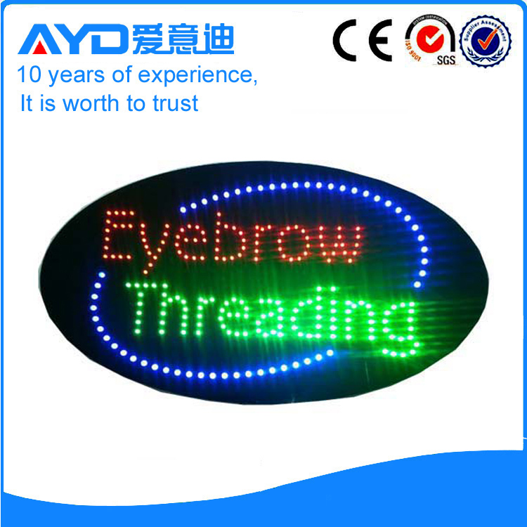 AYD Good Price LED Eyebrow Threading Sign