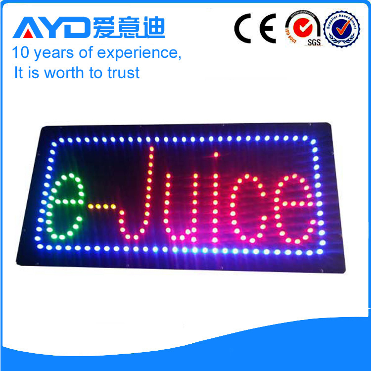 AYD Good Price LED E-Juice Sign