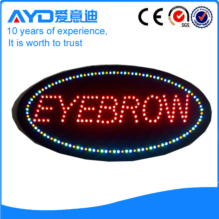 AYD Good Price LED Eyebrow Sign