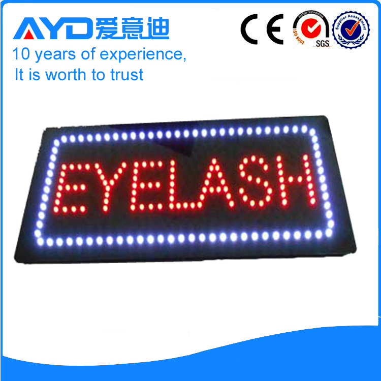 AYD Good Price LED Eyelash Sign