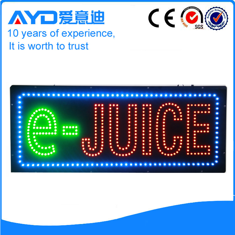 AYD Good Price LED E-Juice Sign