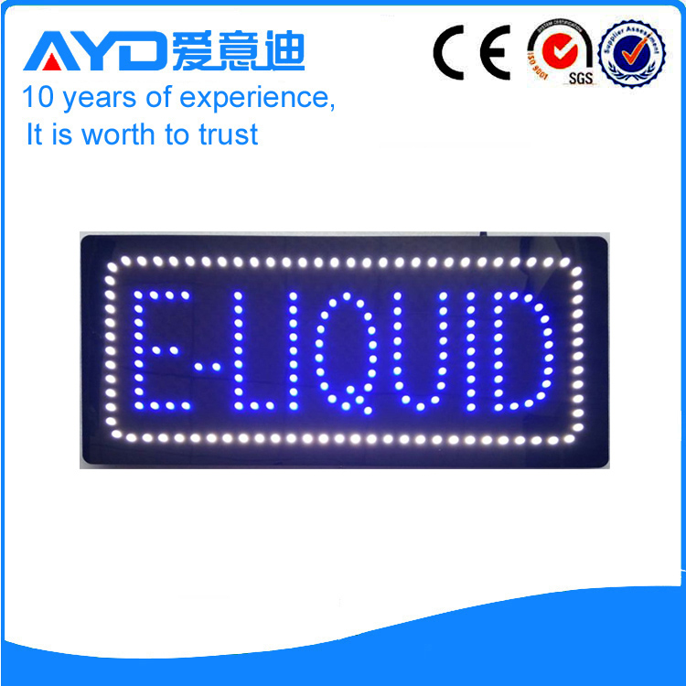 AYD Good Price LED E-Liquid Sign