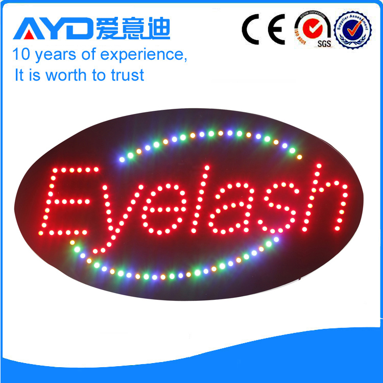 AYD Good Price LED Eyelash Sign