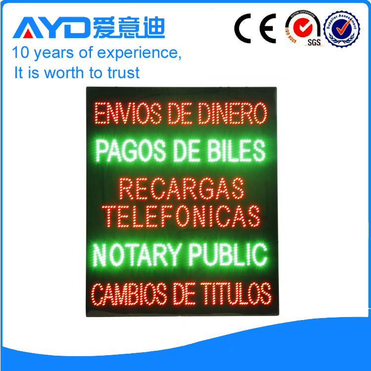 AYD LED Envios De Dinero Sign