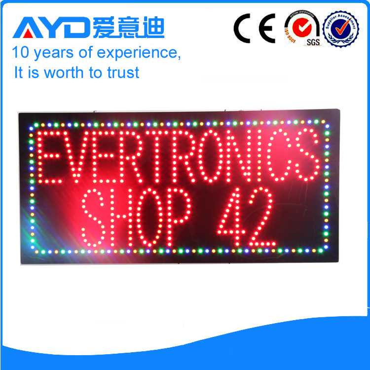 AYD LED Evertronics Shop 42 Sign