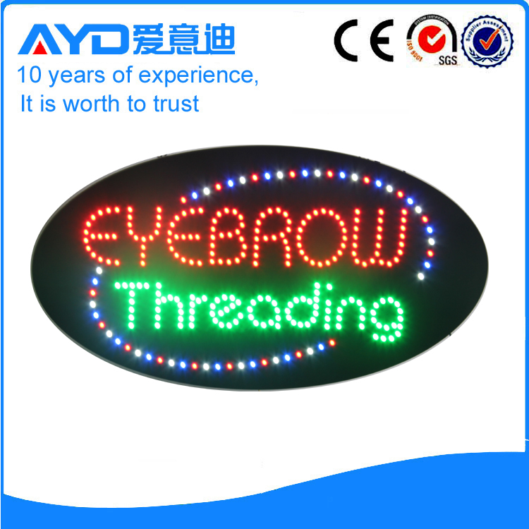 AYD Good Price LED Eyebrow Threading Sign