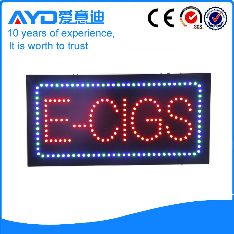 AYD Good Price LED E-Cigs Sign