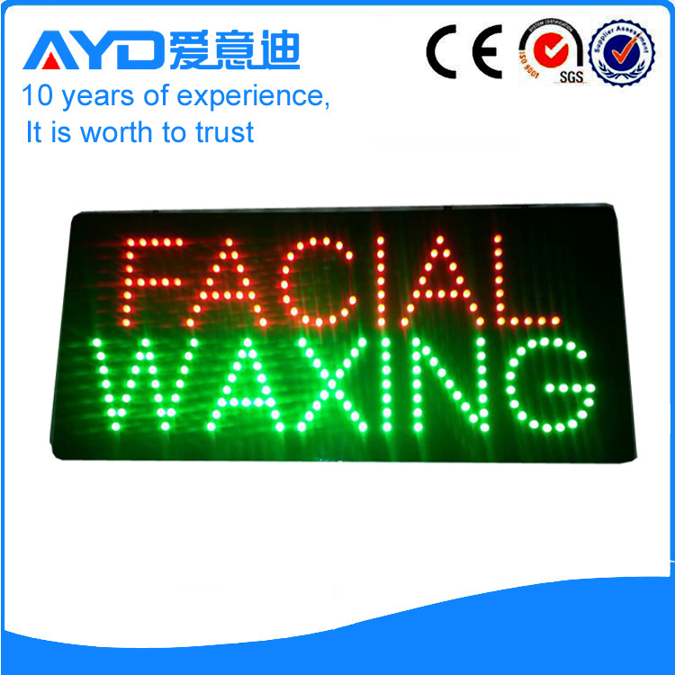 AYD Good Price LED Facial Waxing Sign