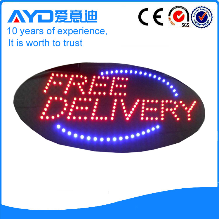AYD LED Free Delivery Sign