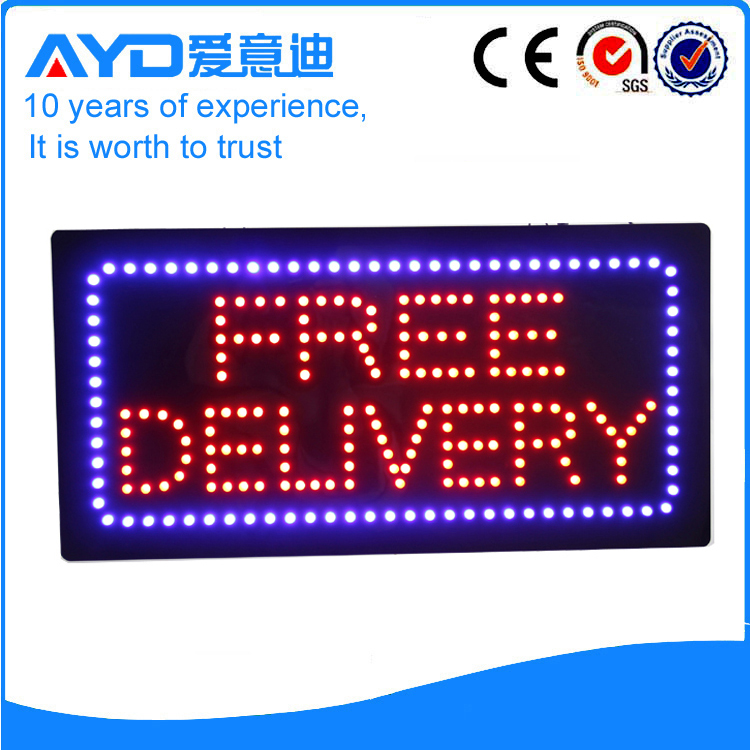 AYD LED Free Delivery Sign