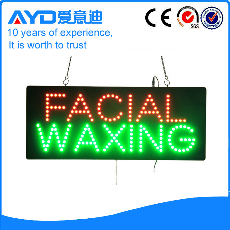 AYD Good Price LED Facial Waxing Sign