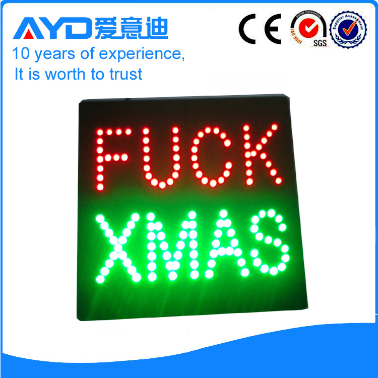 AYD Good Price LED Fuck Xmas Sign
