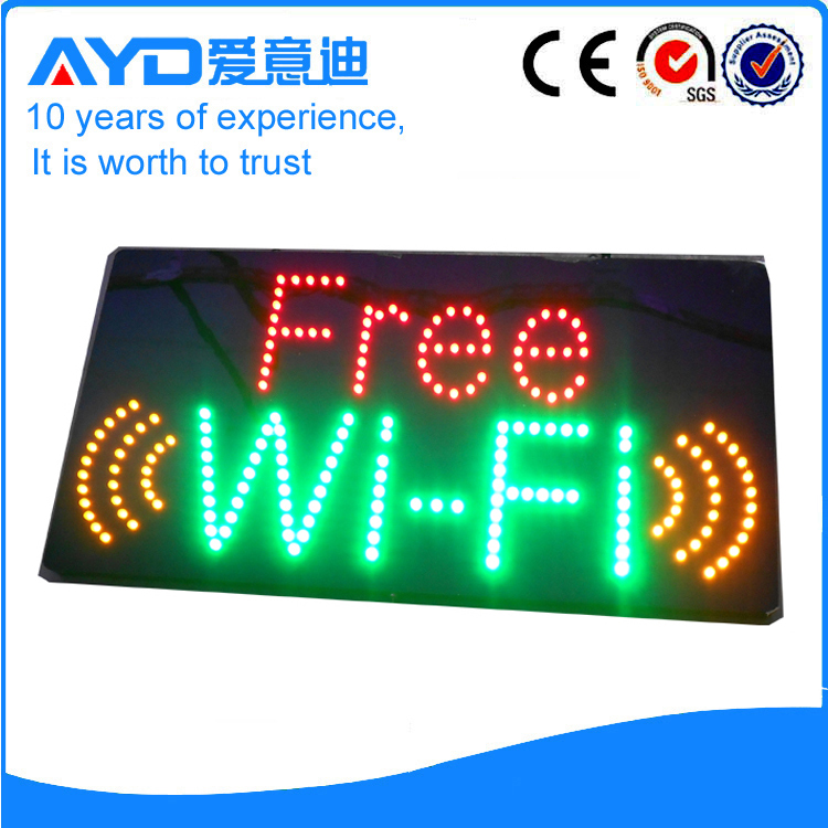 AYD Good Price LED Free Wifi Sign
