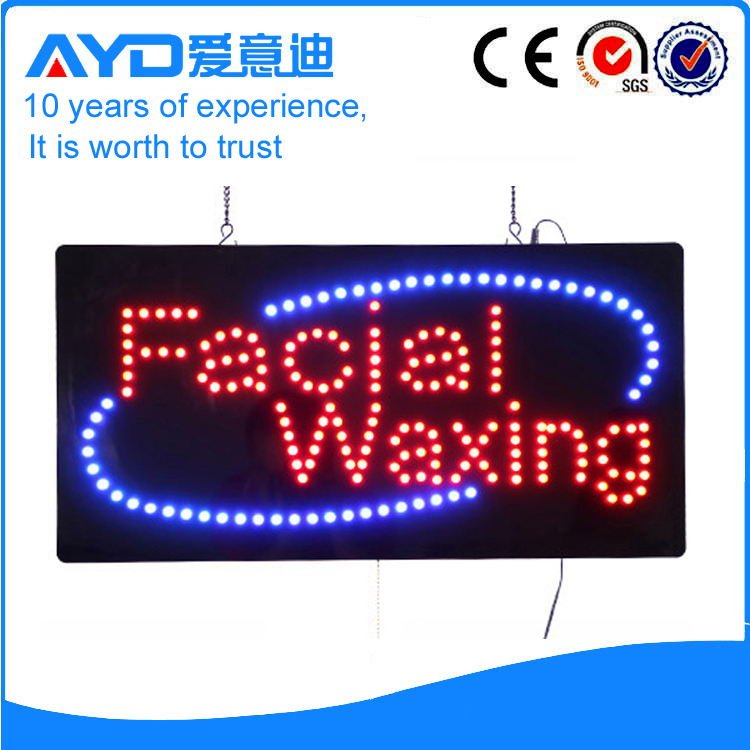 AYD Good Price LED Facial Waxing Sign