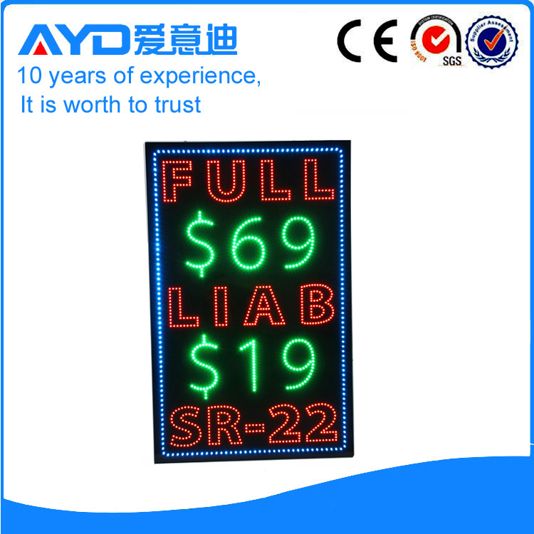 AYD Good Price LED Full Liab Sign