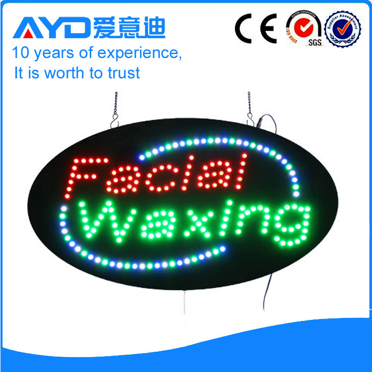 AYD Good Price LED Facial Waxing Sign
