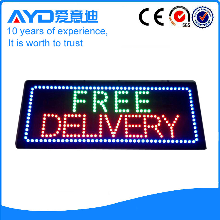 AYD LED Free Delivery Sign