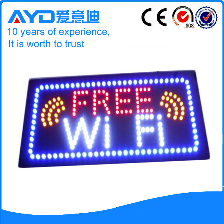 AYD Good Price LED Free Wi-fi Sign