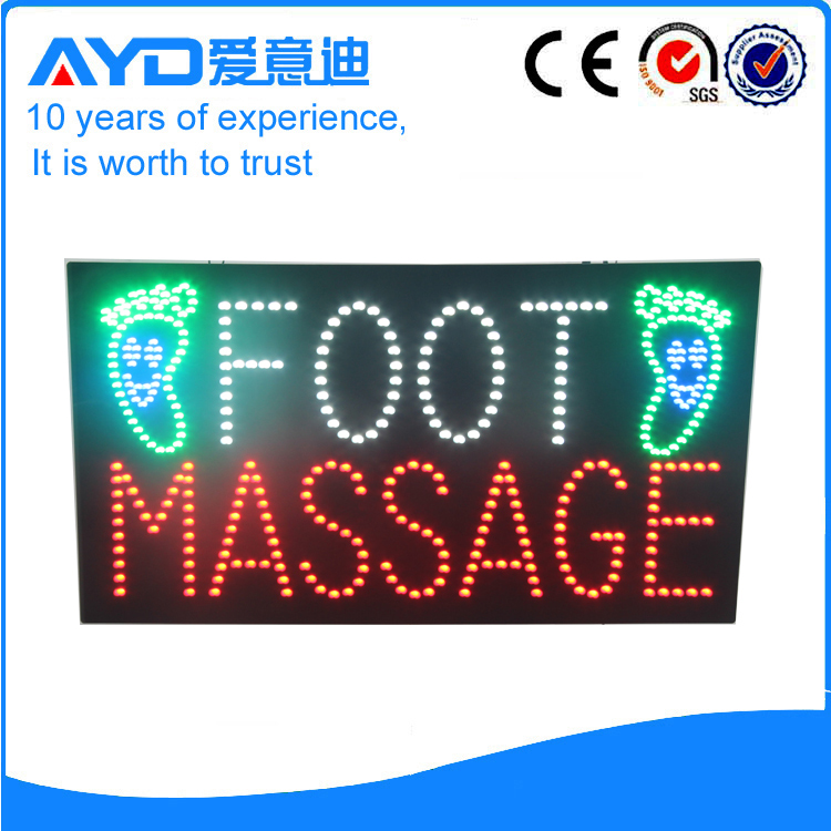 AYD LED Foot Massage Sign