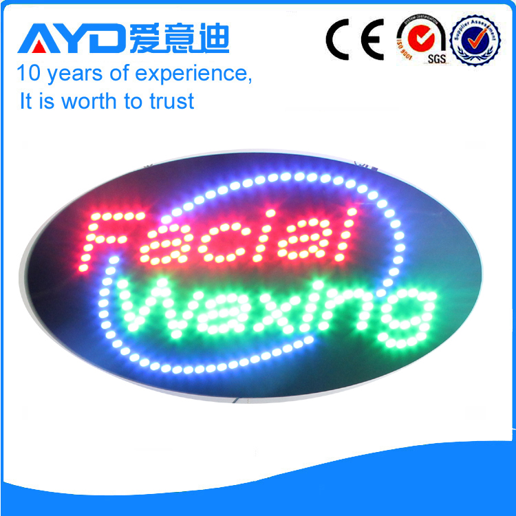 AYD Good Price LED Facial Waxing Sign