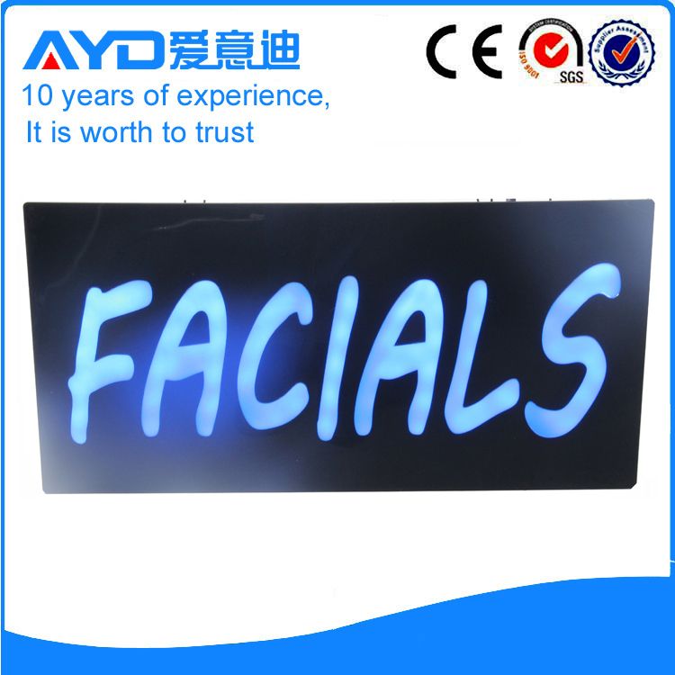 AYD Unique Design LED Facials Sign