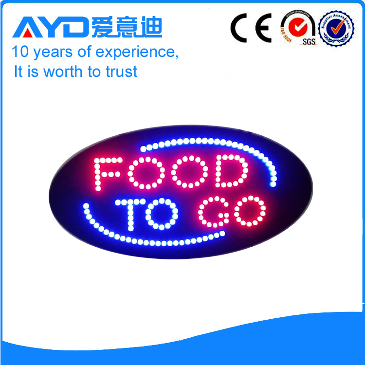 AYD LED Food To Go Sign