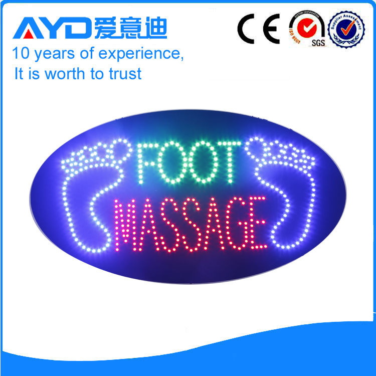 AYD LED Foot Massage Sign