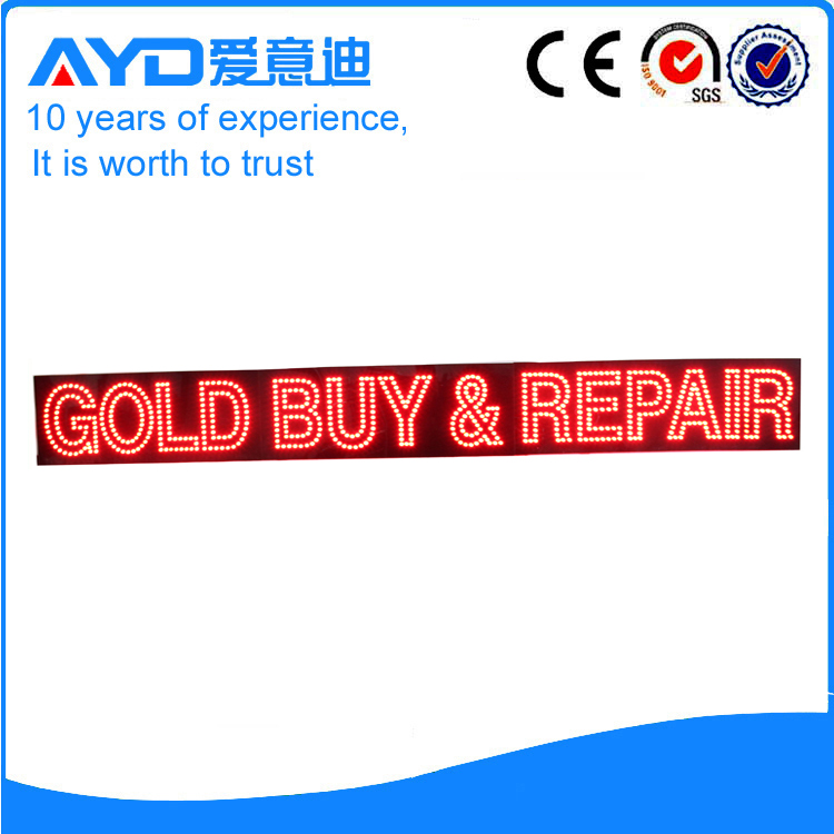 AYD LED Gold Buy&Repair Sign