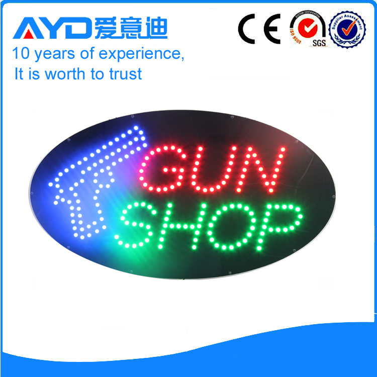 AYD LED Gun Shop Sign