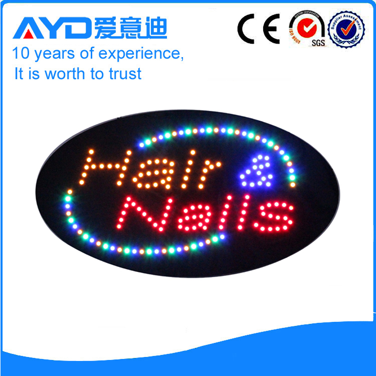 AYD Unique Design LED Hair&Nails Sign