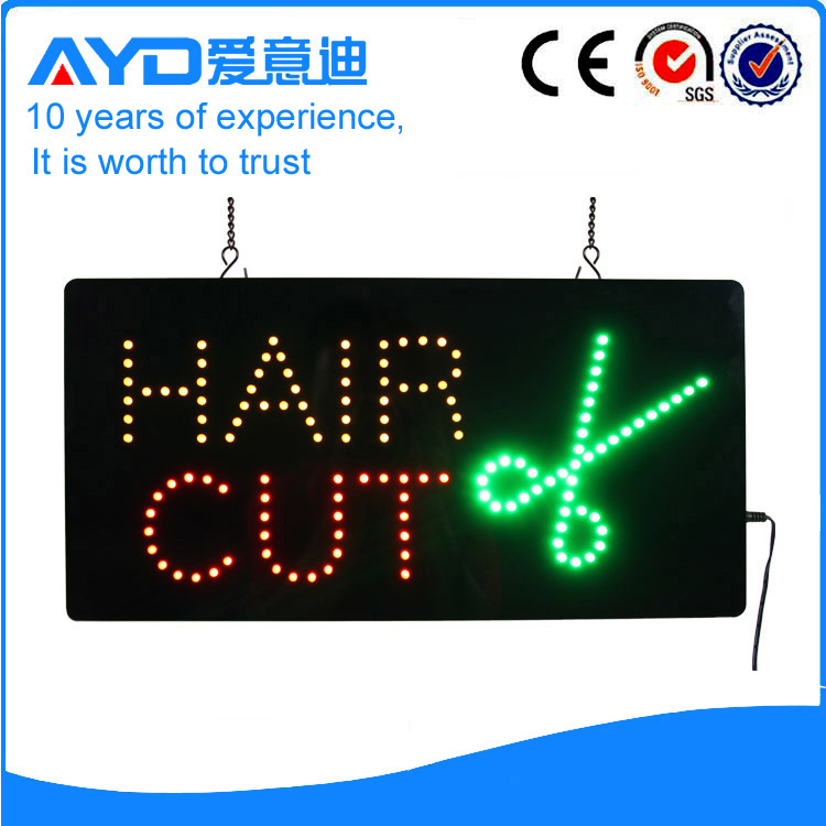 AYD Unique Design LED Haircut Sign