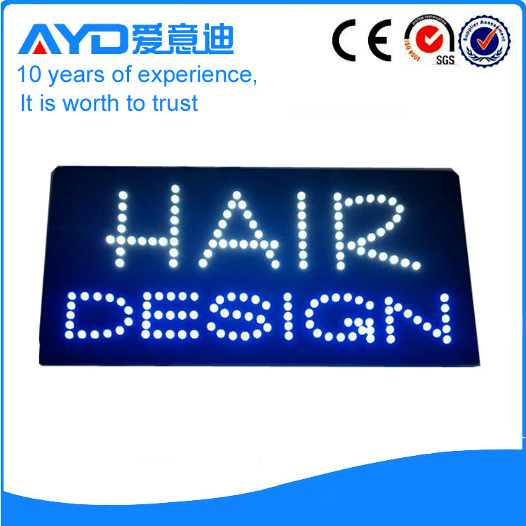AYD Unique Design LED Hair Design Sign