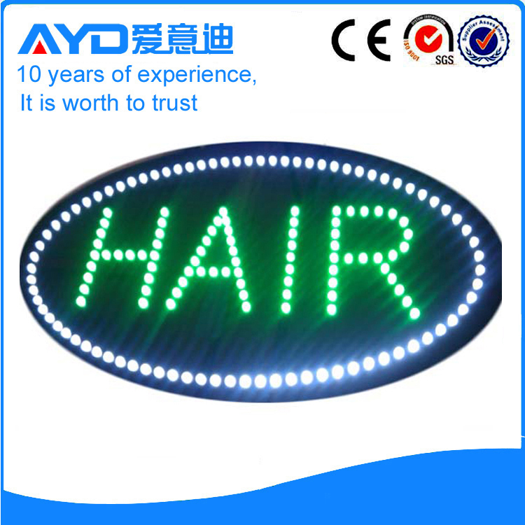 AYD Unique Design LED Hair Sign