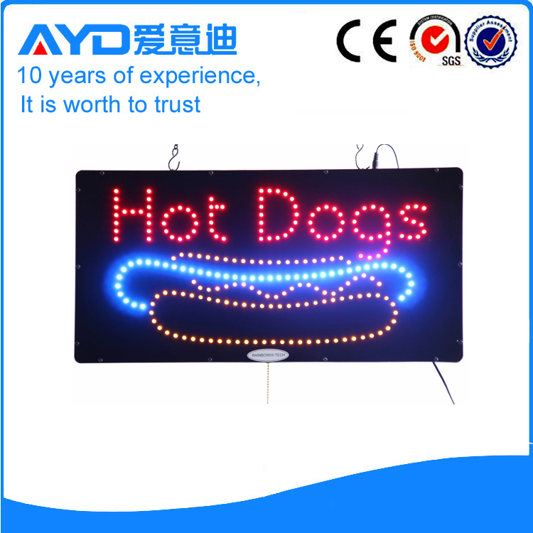 AYD Unique Design LED Hot Dogs Sign