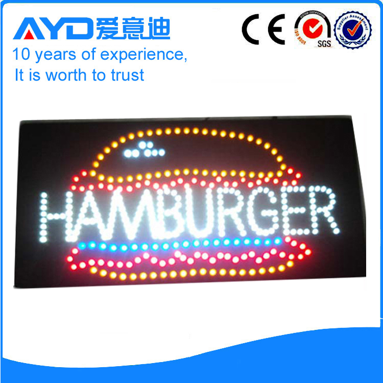 AYD Unique Design LED Hamburger Sign