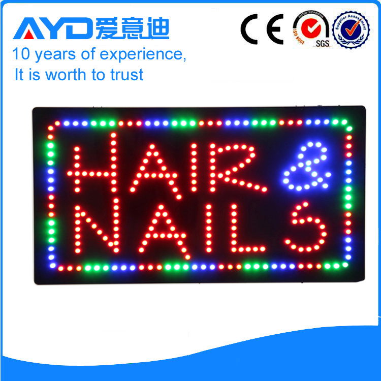 AYD Unique Design LED Hair&Nails Sign