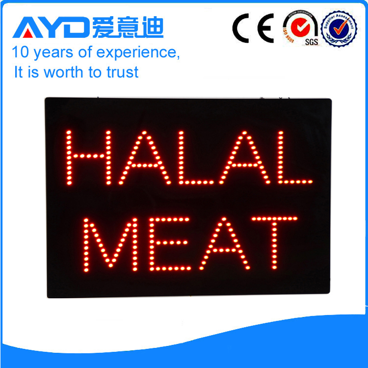 AYD LED Halal Meat Sign