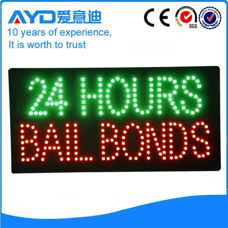 AYD LED 24Hours Bail Bonds Sign