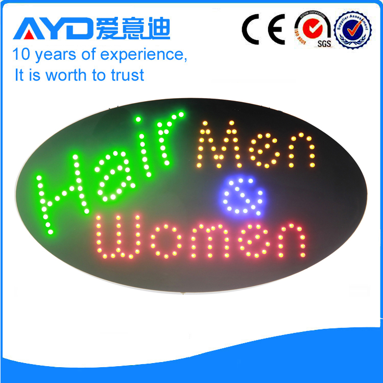 AYD Unique Design LED Hair Sign