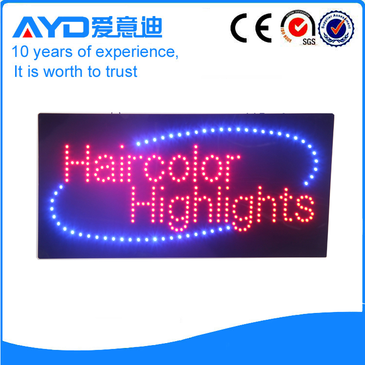 AYD LED Haircolor Hignlights Sign