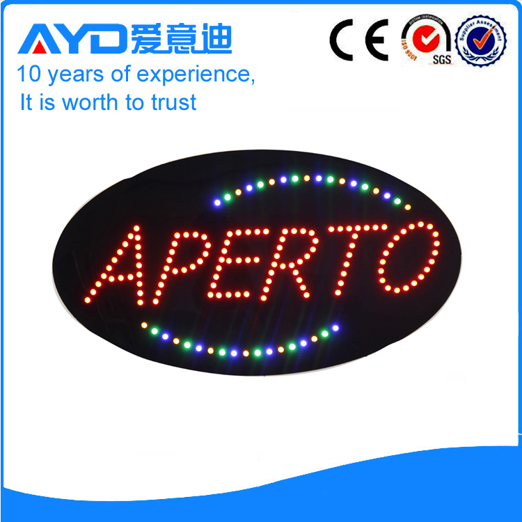 Indoor Good Design LED Aperto Sign