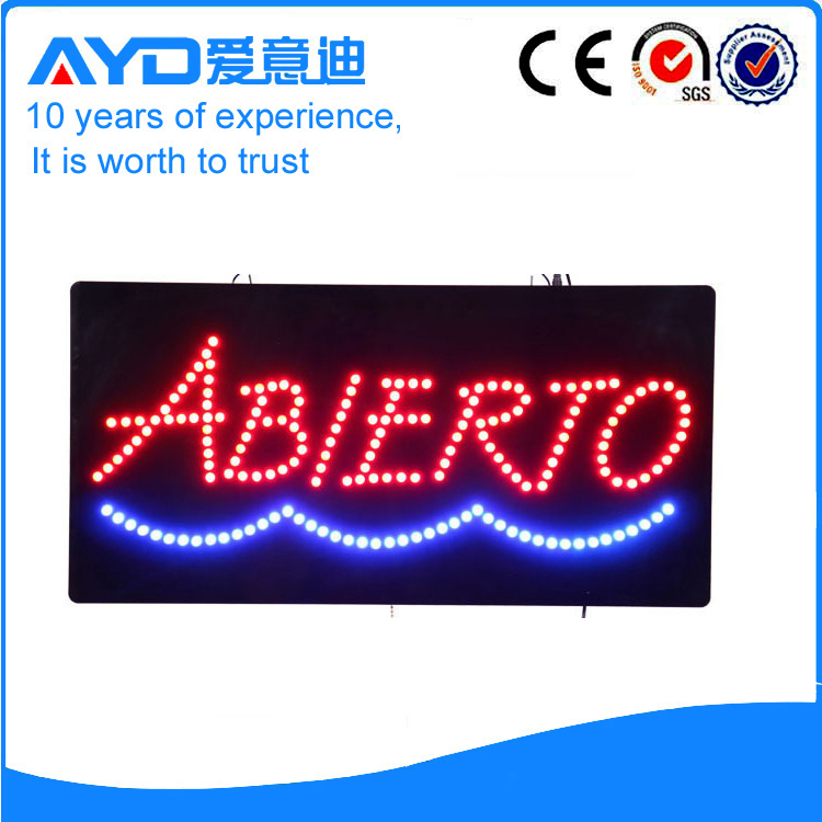 Indoor Good Design LED Abierto Sign