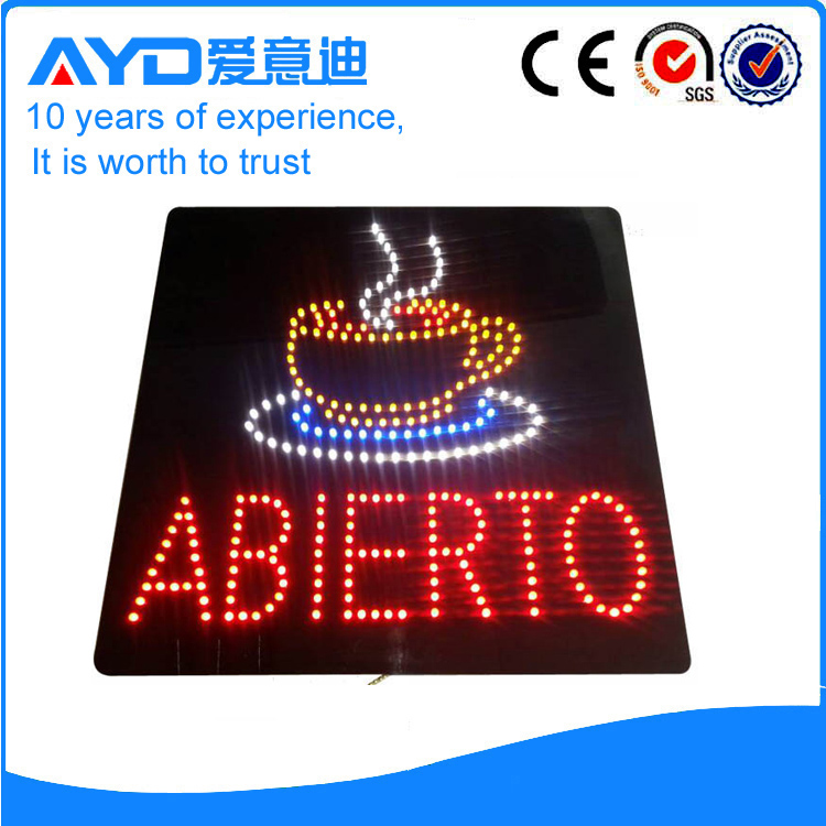 Indoor New Design LED Abierto Sign