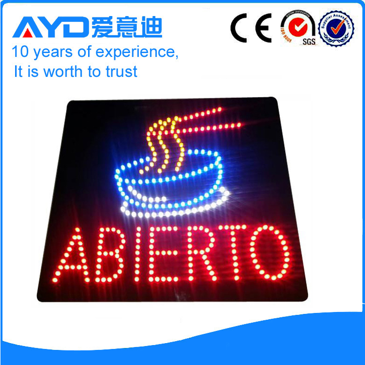 Indoor New Design LED Abierto Sign